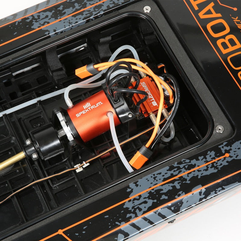 Pro Boat Blackjack 42 inch 8S Brushless RC Catamaran (Black/Orange) PRB08043T1