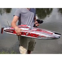 Pro Boat Blackjack 42 inch 8S Brushless RC Catamaran (White/Red) PRB08043T2