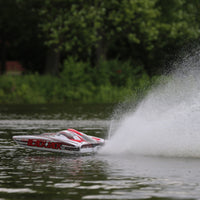 Pro Boat Blackjack 42 inch 8S Brushless RC Catamaran (White/Red) PRB08043T2