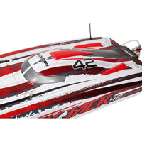 Pro Boat Blackjack 42 inch 8S Brushless RC Catamaran (White/Red) PRB08043T2