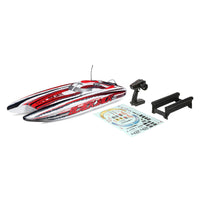 Pro Boat Blackjack 42 inch 8S Brushless RC Catamaran (White/Red) PRB08043T2