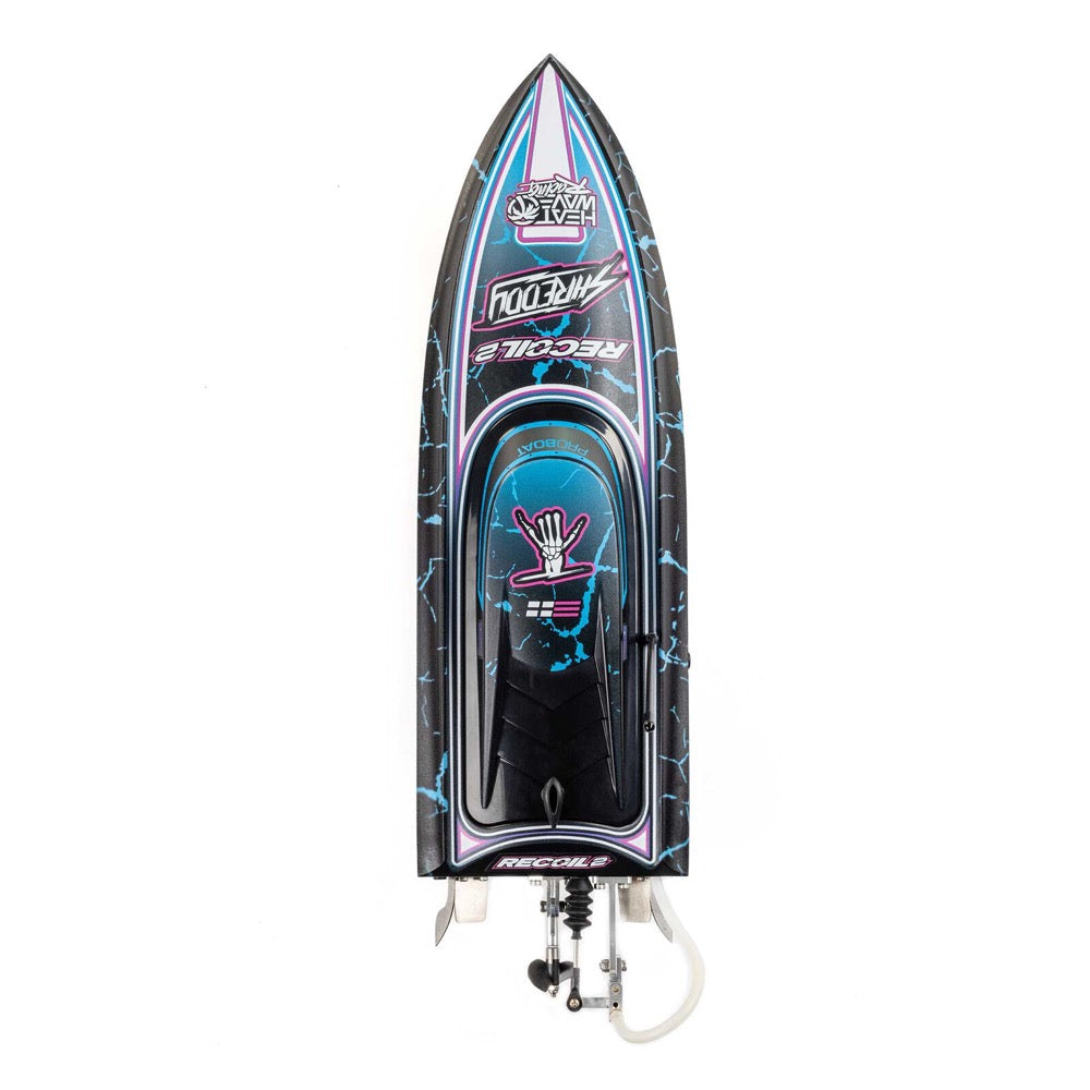 Pro Boat Recoil 2 18 inch Self-Righting Brushless Deep-V RC Boat Shreddy Black PRB08053T1