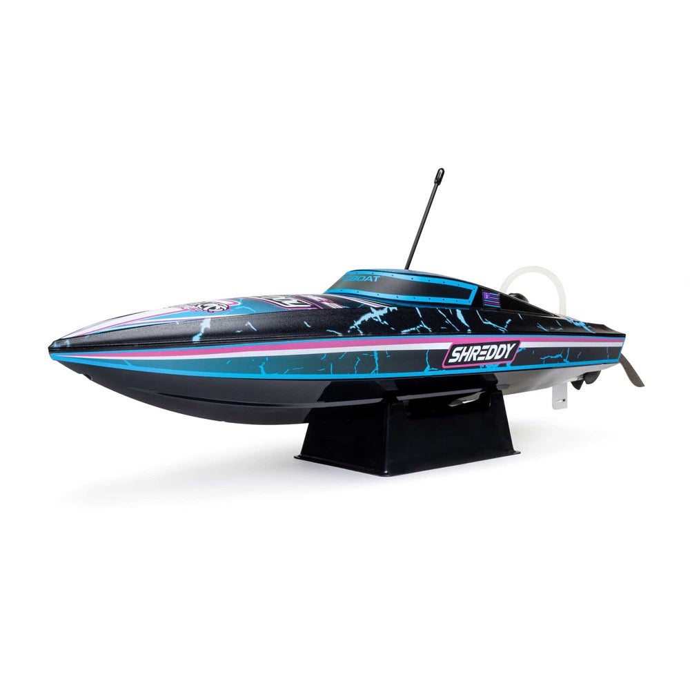 Pro Boat Recoil 2 18 inch Self-Righting Brushless Deep-V RC Boat Shreddy Black PRB08053T1