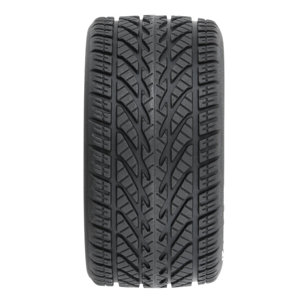Proline Goodyear Eagle Mounted Rain Tyre Set F/R, Gray, Losi NASCAR