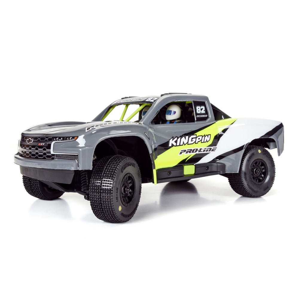 Pro-Line King-Pin Tyres Mounted on Black Split Six Wheels 4pcs Arrma Mojave Grom
