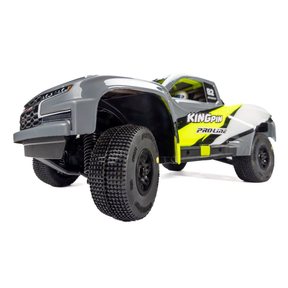 Pro-Line King-Pin Tyres Mounted on Black Split Six Wheels 4pcs Arrma Mojave Grom