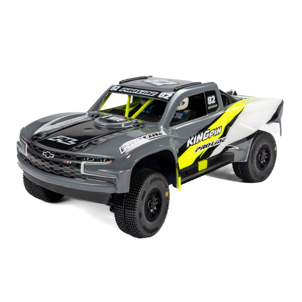 Pro-Line King-Pin Tyres Mounted on Black Split Six Wheels 4pcs Arrma Mojave Grom