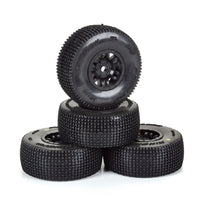 Pro-Line King-Pin Tyres Mounted on Black Split Six Wheels 4pcs Arrma Mojave Grom