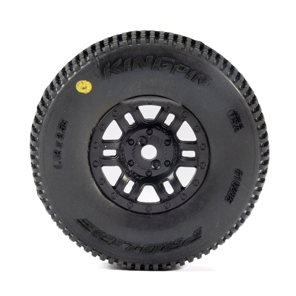 Pro-Line King-Pin Tyres Mounted on Black Split Six Wheels 4pcs Arrma Mojave Grom