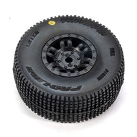 Pro-Line King-Pin Tyres Mounted on Black Split Six Wheels 4pcs Arrma Mojave Grom