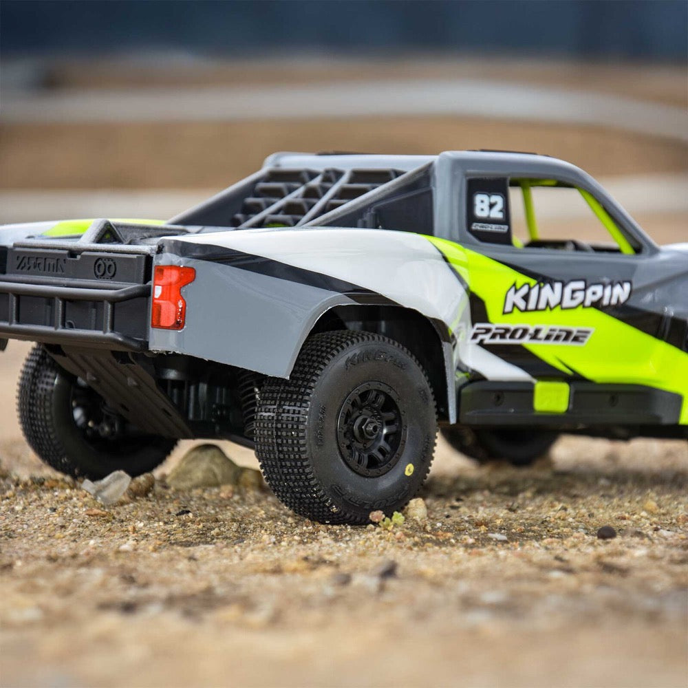 Pro-Line King-Pin Tyres Mounted on Black Split Six Wheels 4pcs Arrma Mojave Grom