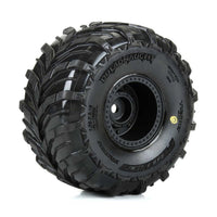 Proline 1030010 Dreadnaught F/R Tyre Set Mounted on Black Wheels Arrma Gorgon/Quake Grom