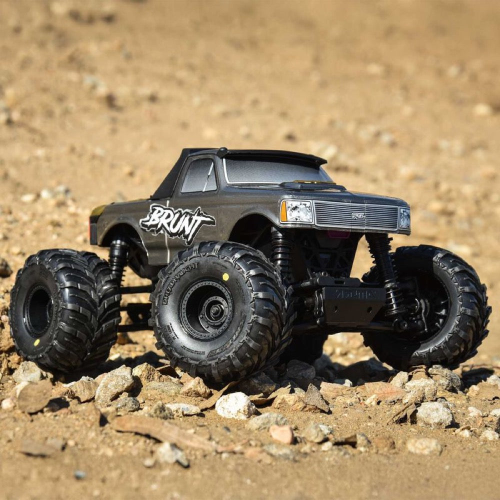 Proline 1030010 Dreadnaught F/R Tyre Set Mounted on Black Wheels Arrma Gorgon/Quake Grom