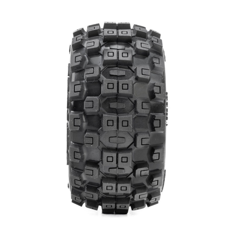 Pro-Line Badlands F/R Tyres Mounted on Black Split Six Wheels 2pcs Arrma Mini Kraton