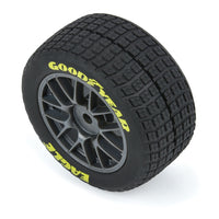 Proline Goodyear Eagle Mounted Dirt Tyre Set F/R, Gray, Losi NASCAR