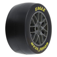 Proline Goodyear Eagle Mounted Soft Tyre Set F/R, Gray, Losi NASCAR