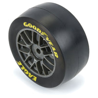 Proline Goodyear Eagle Mounted Soft Tyre Set F/R, Gray, Losi NASCAR