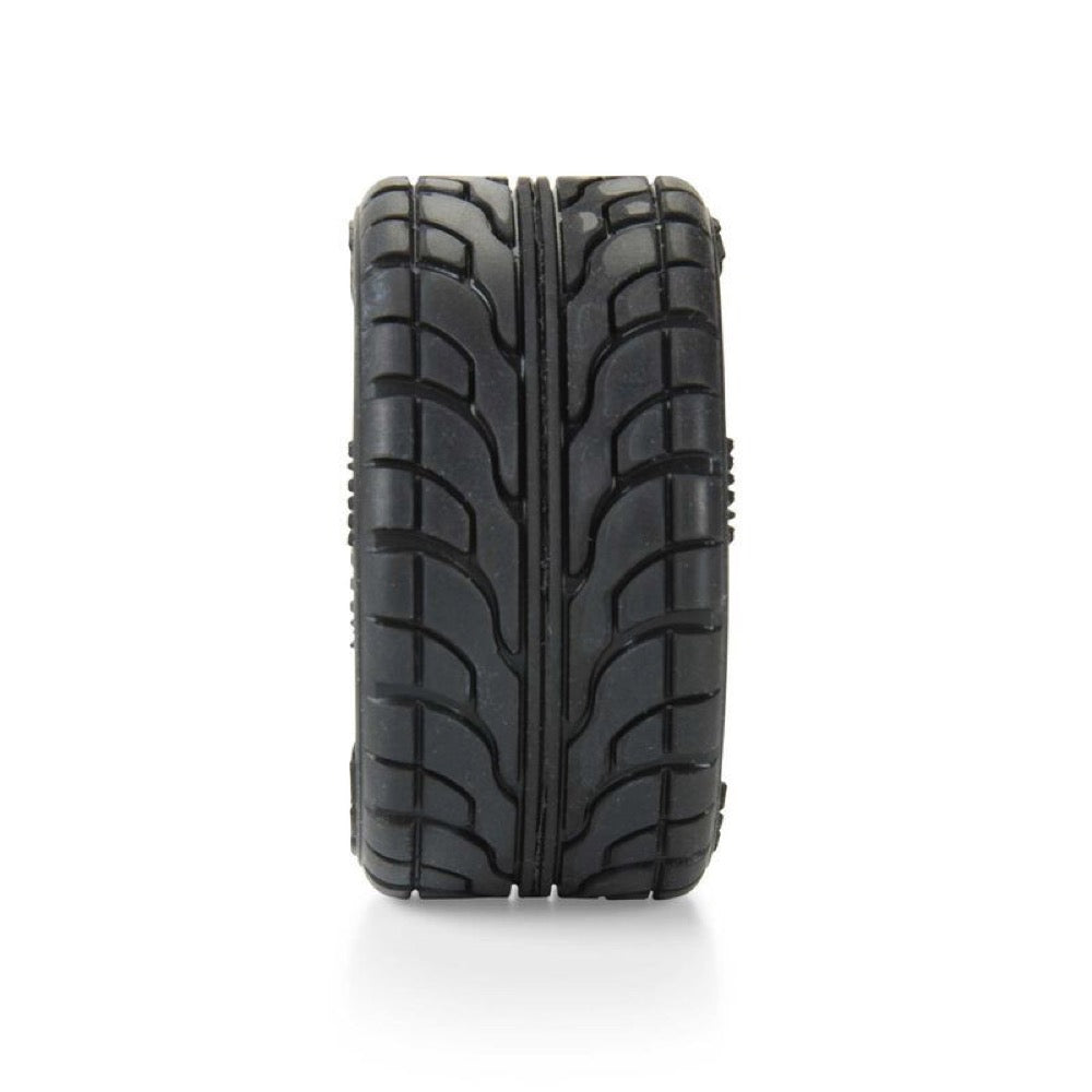 Proline Avenger Mounted Street Tyre Set F/R, Overdrive Gray Wheel, Losi NASCAR