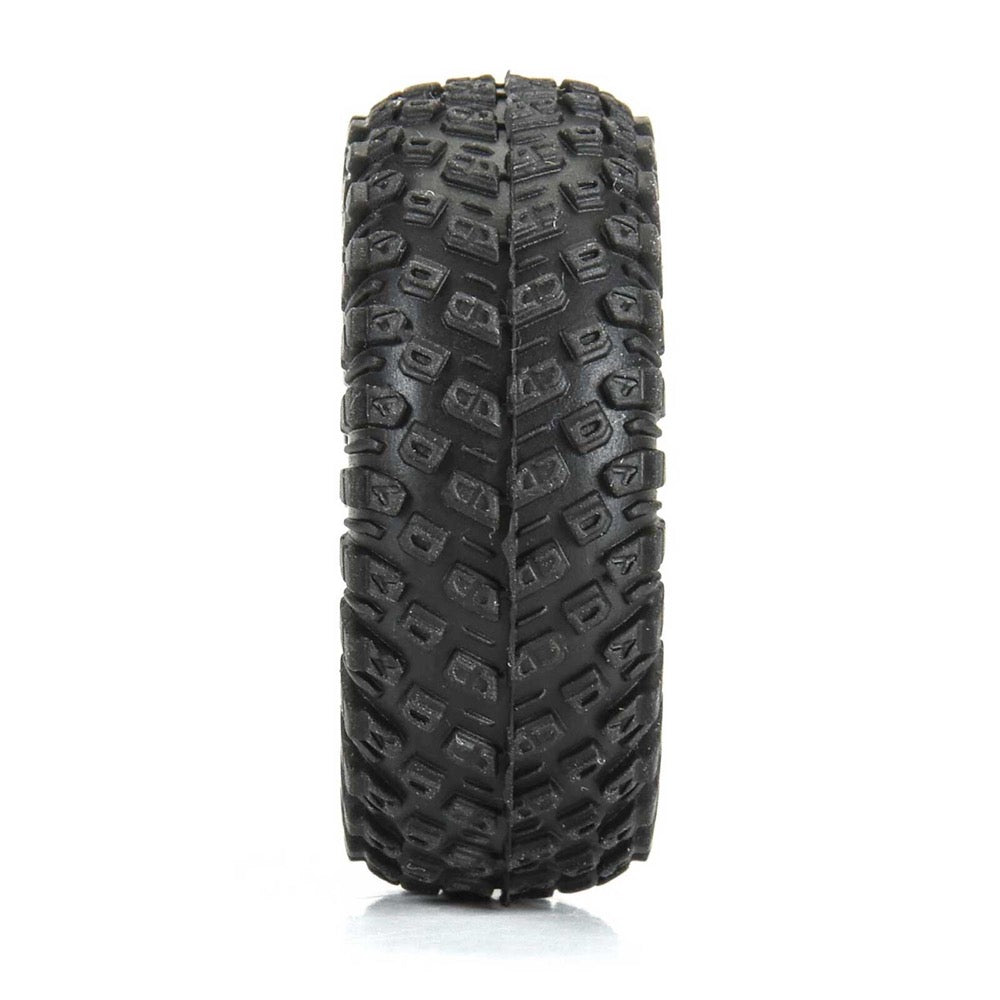Proline 1031910 1/30 Aztek F/R Tyre Set Mounted on Black Clobber Wheels. Axial SCX30