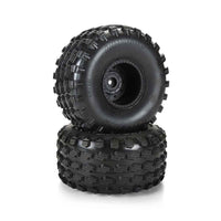 Proline 1033910 Dirt Hawg 2.0 F/R 2.6in MT Tyres Mounted on Black Arrma Wheels 2pcs Arrma Quake Gorgon