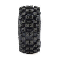 Pro-Line Badlands MX Tyres Mounted on Black Split Six Wheels 4pcs Arrma Mojave Grom