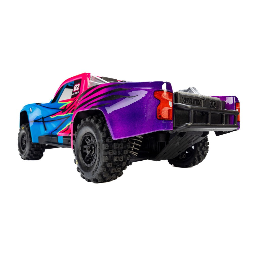 Pro-Line Badlands MX Tyres Mounted on Black Split Six Wheels 4pcs Arrma Mojave Grom