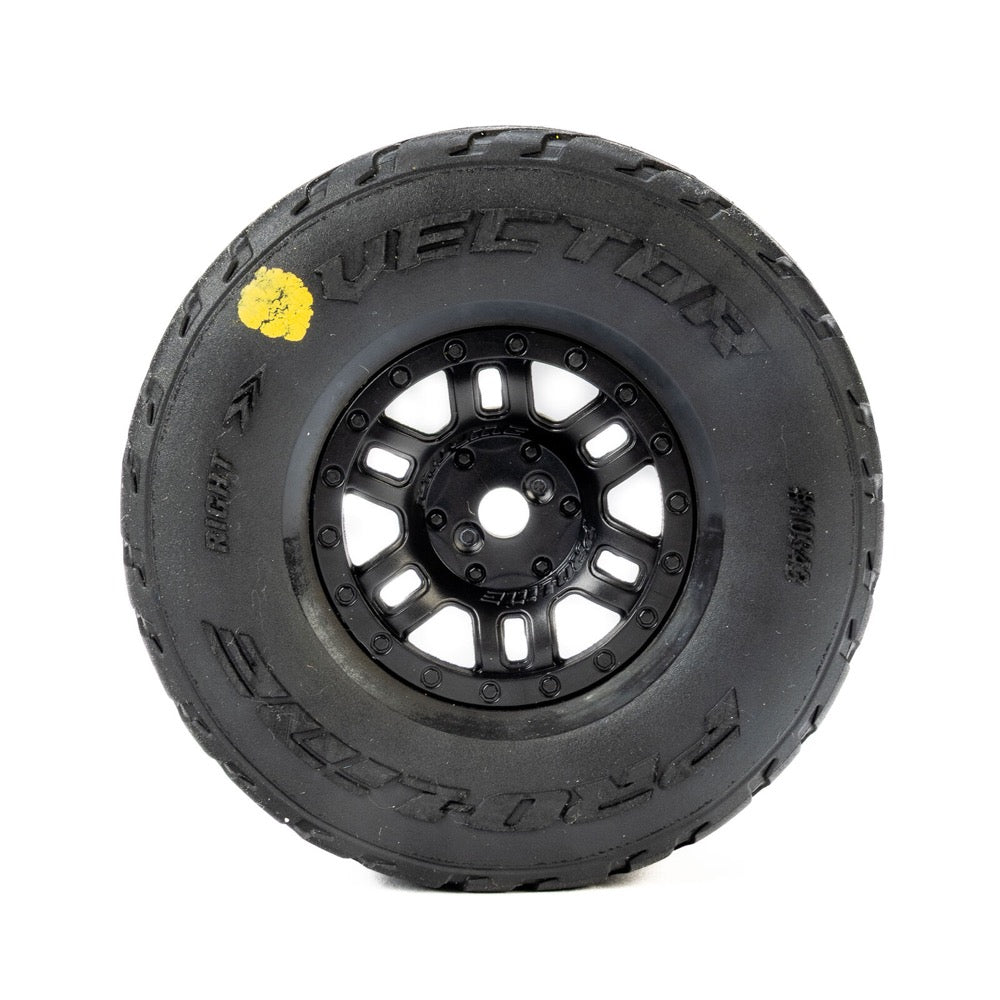 Pro-Line Vector Tyres Mounted on Black Split Six Wheels 4pcs Arrma Mojave Grom