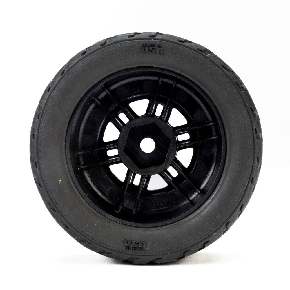 Pro-Line Vector Tyres Mounted on Black Split Six Wheels 4pcs Arrma Mojave Grom