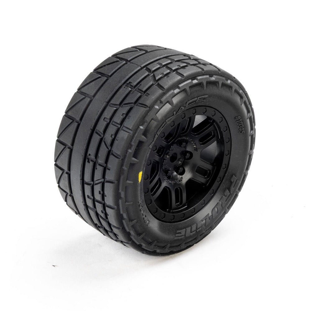 Proline 1034510 Menace Tyre Mounted on Split Six Wheel Mini Kraton