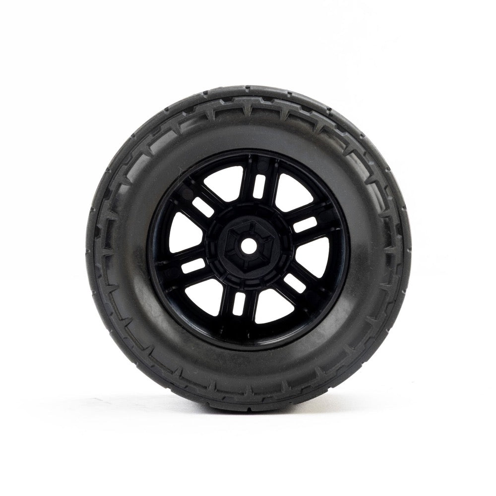 Proline 1034510 Menace Tyre Mounted on Split Six Wheel Mini Kraton