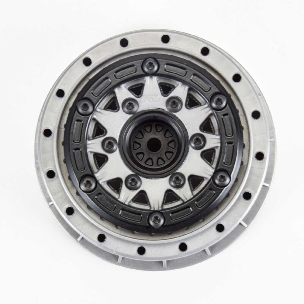 Proline 281106 Limited Edition Raid Bead-Loc F/R 2.2/3.0 Short Course Wheels with 12 & 14mm Hexes 2pcs Black/Grey