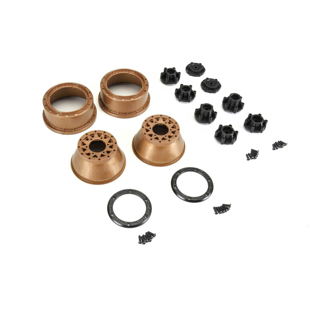Proline 281107 Limited Edition Raid Bead-Loc F/R 2.2/3.0 Short Course Wheels with 12 & 14mm Hexes 2pcs Black/Bronze