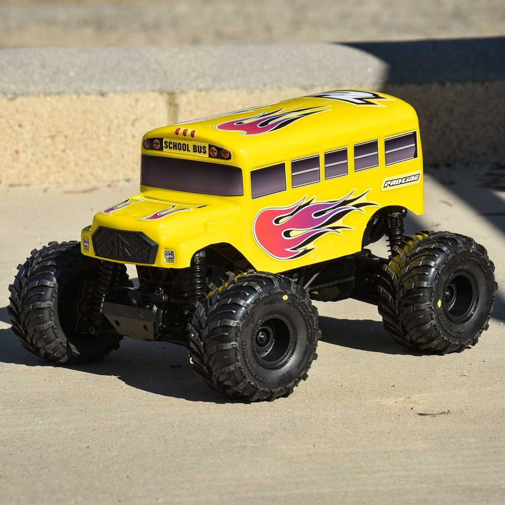 Proline 368817 Pre-Cut School Bus Body Clear Arrma Gorgon Grom