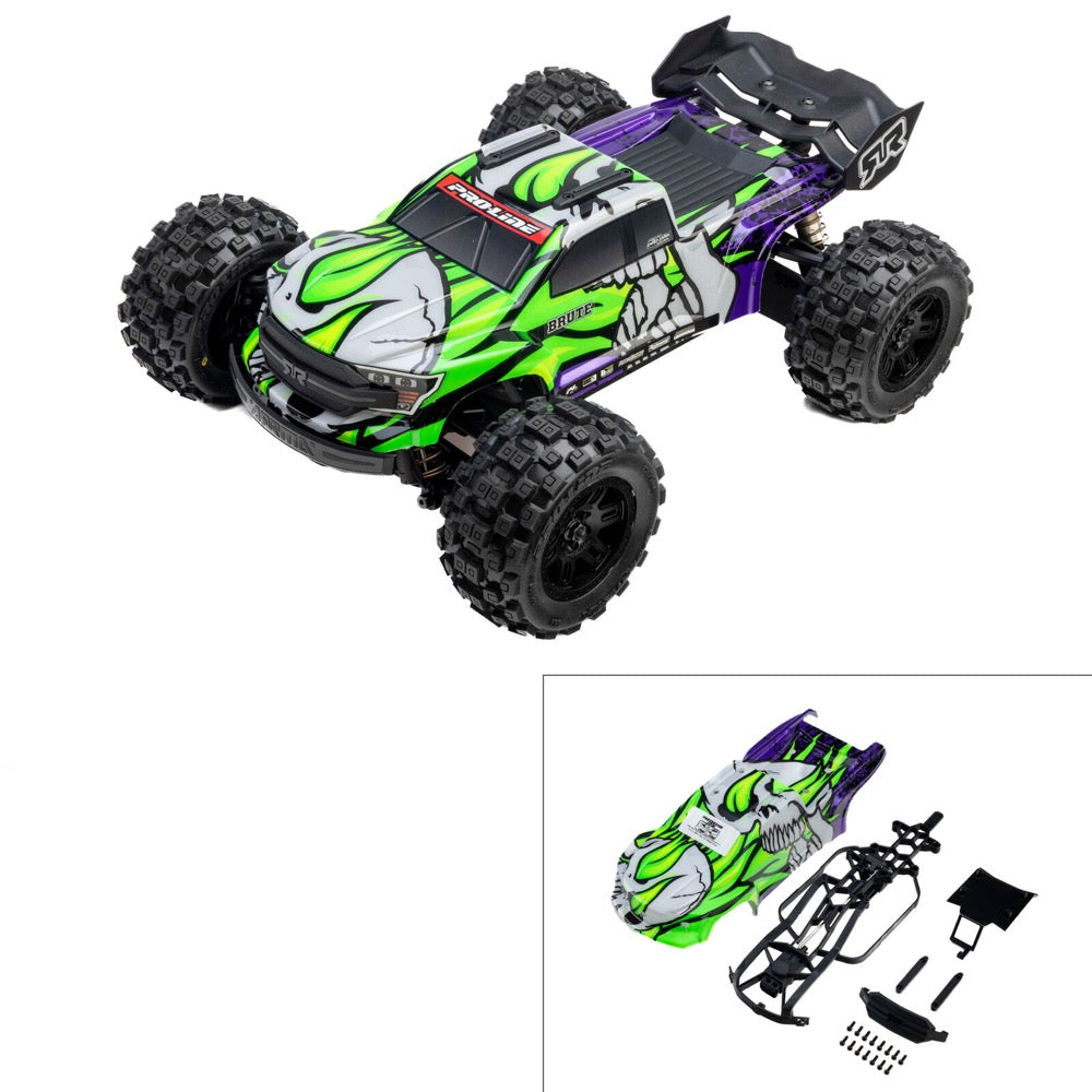 Pro-Line Limited Edition Painted Ghostfire Clipless Brute Body Arrma Mini Kraton
