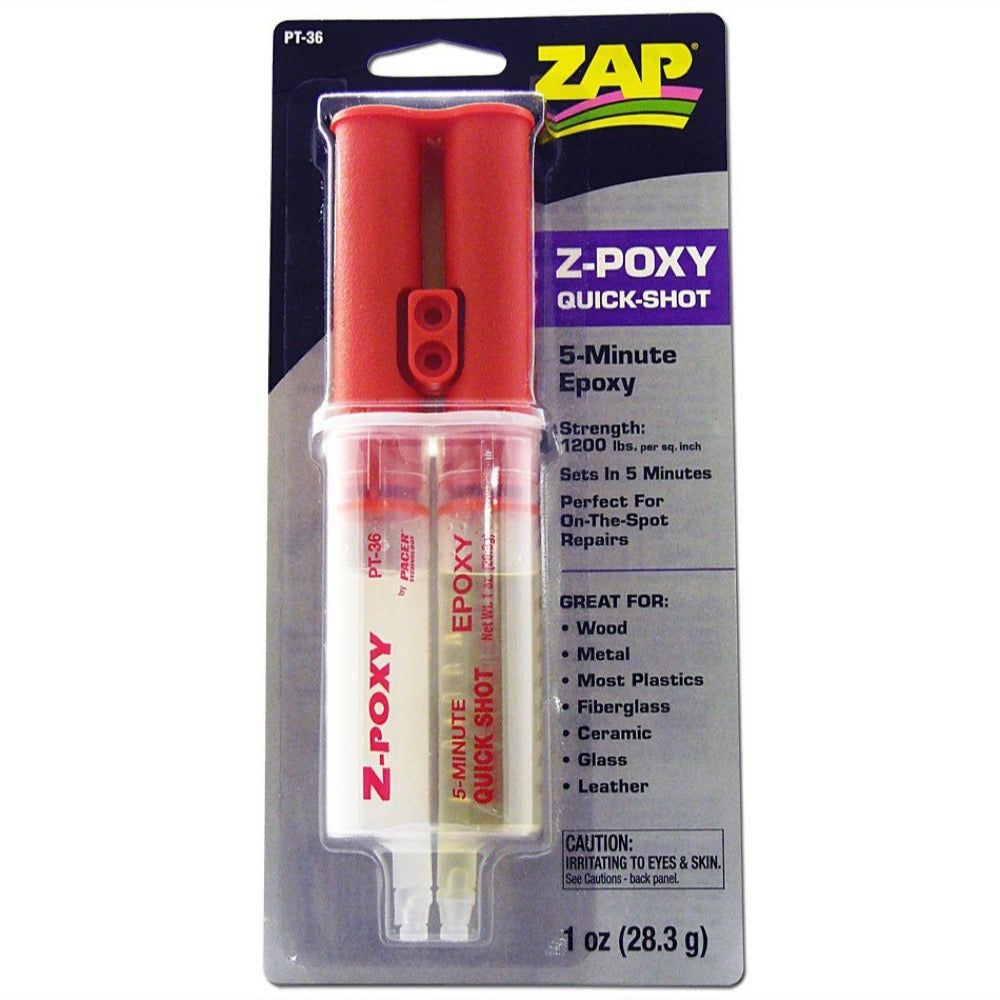 Zap PT36-A-Gap 5 Minute Z-Poxy Syringe 1oz