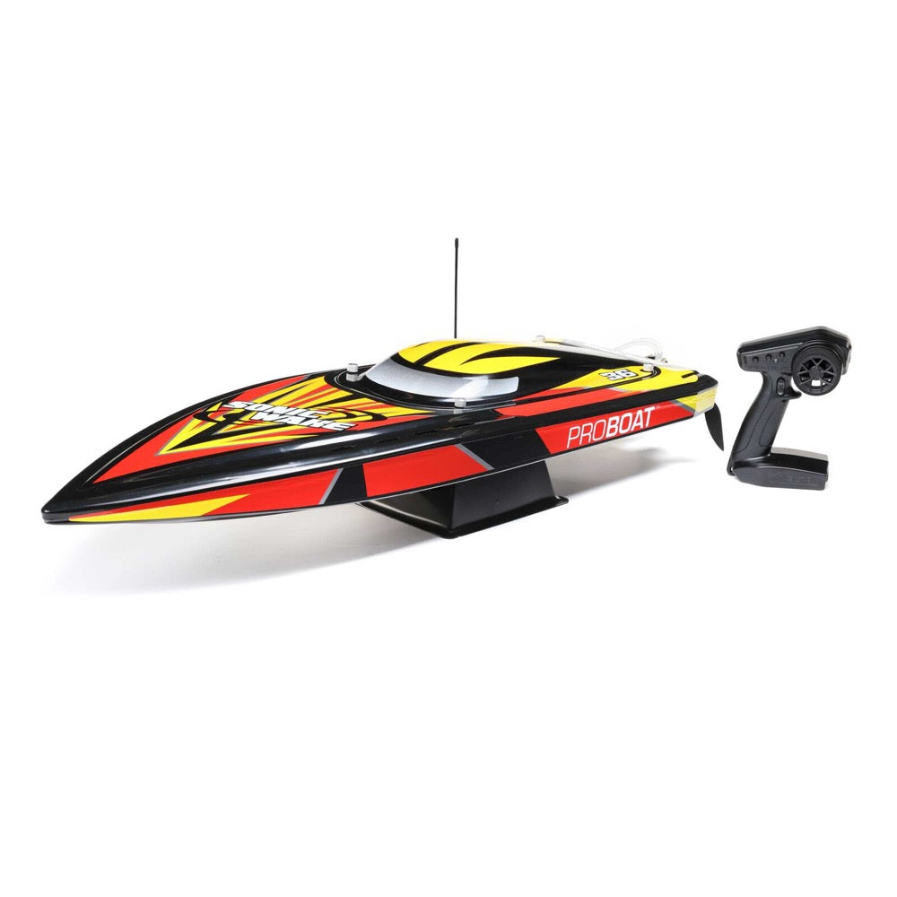 Pro Boat PRB08032V2T1 Sonicwake V2 36inch Self-Righting Brushless Deep-V RTR RC Boat Black