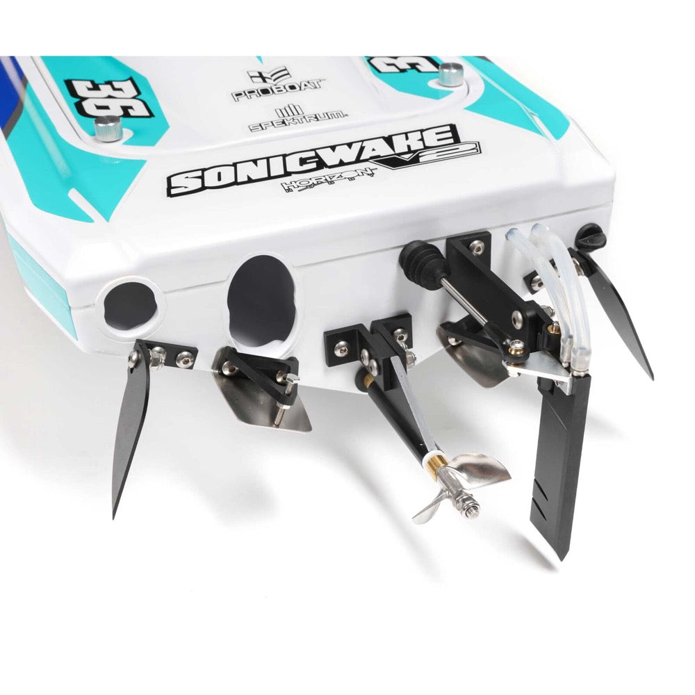 Pro Boat PRB08032V2T2 Sonicwake V2 36inch Self-Righting Brushless Deep-V RTR RC Boat White