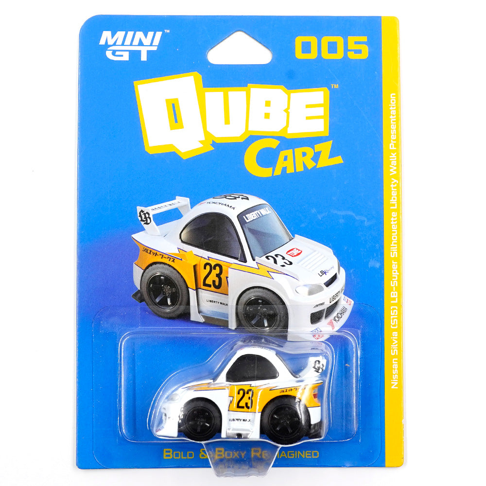 Mini GT QZ00501-BL QubeCarz Nissan LB-Super Silhouette S15 Silvia Liberty Walk Presentation