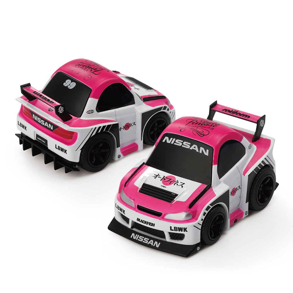 Mini GT QZ00502-BL QubeCarz Nissan LB-Super Silhouette S15 Silvia Auto Finesse SEMA 2023