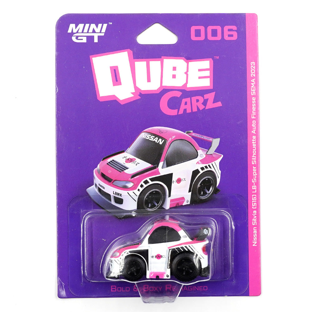 Mini GT QZ00502-BL QubeCarz Nissan LB-Super Silhouette S15 Silvia Auto Finesse SEMA 2023