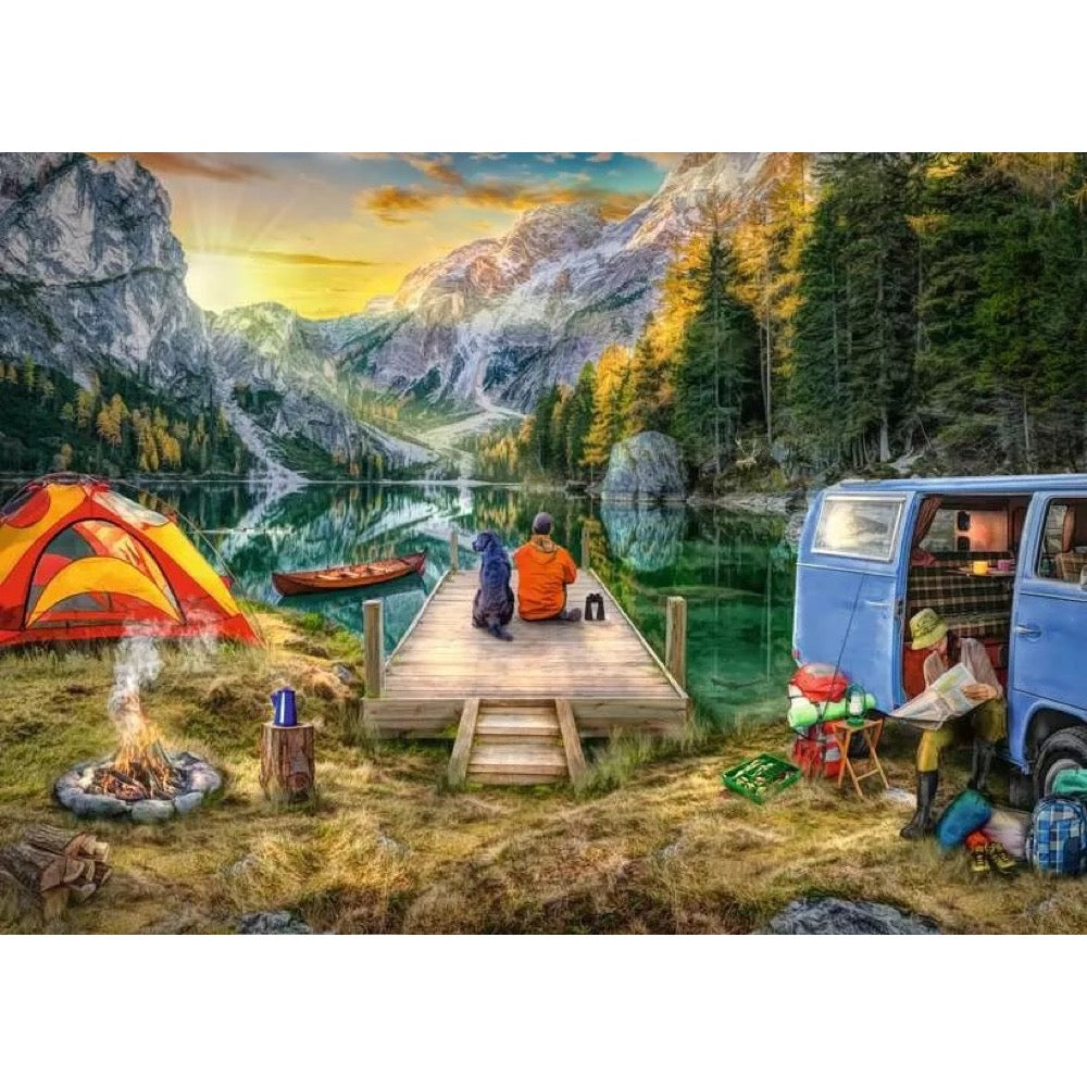 Ravensburger Wanderlust Calm Campsite 1000pc Jigsaw Puzzle