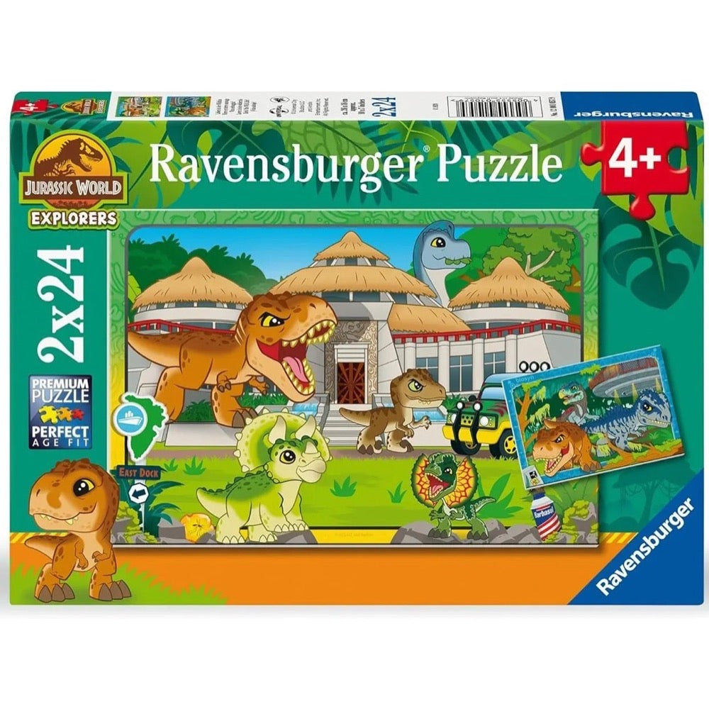 Ravensburger 01057-9 Jurassic World Explorers 2x24pc Jigsaw Puzzle 4005555010579