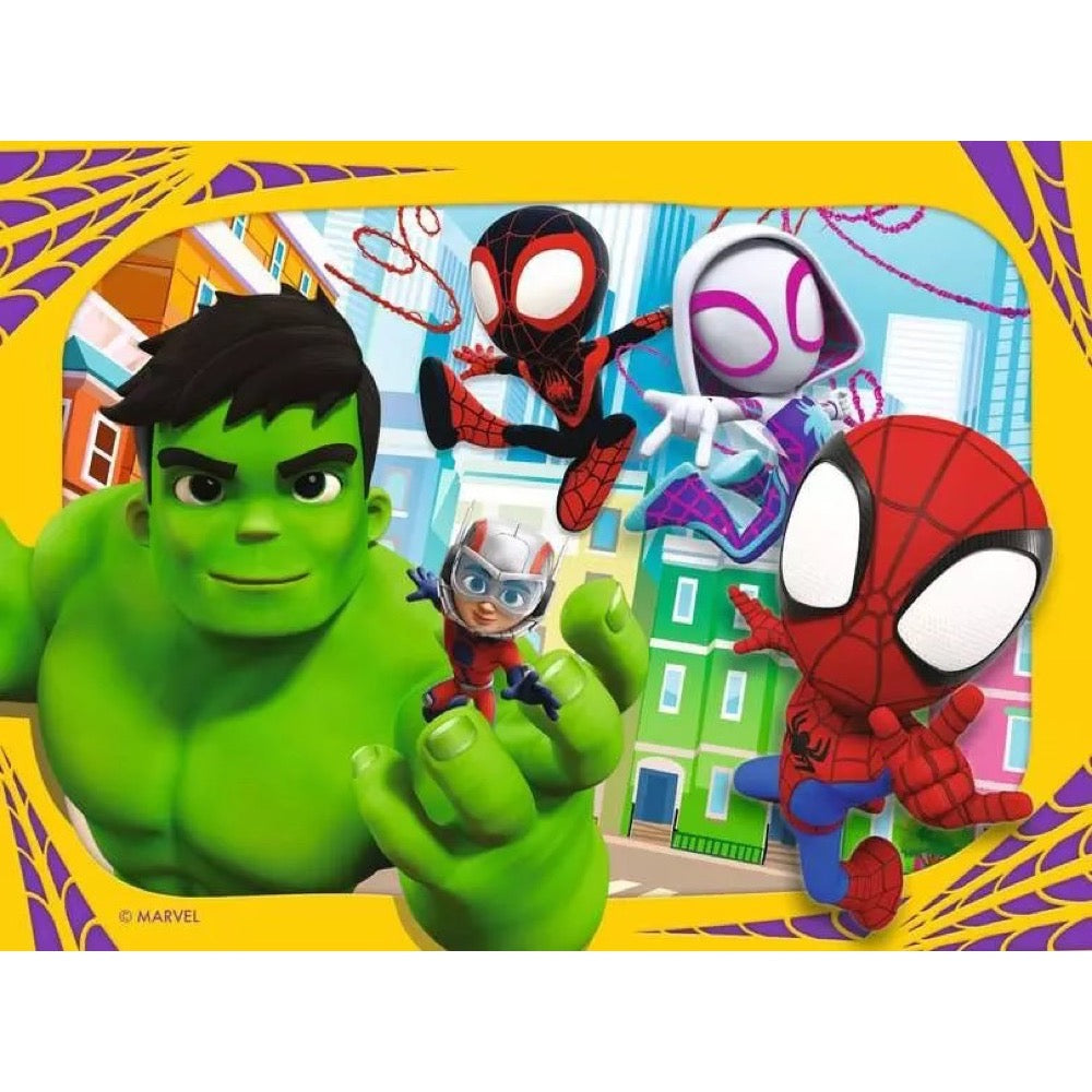 Ravensburger 01064-7 Spidey & His Amazing Friends It's Spidey Time 4 In a Box 12, 16, 20 & 24pc Jigsaw Puzzle 4005555010647