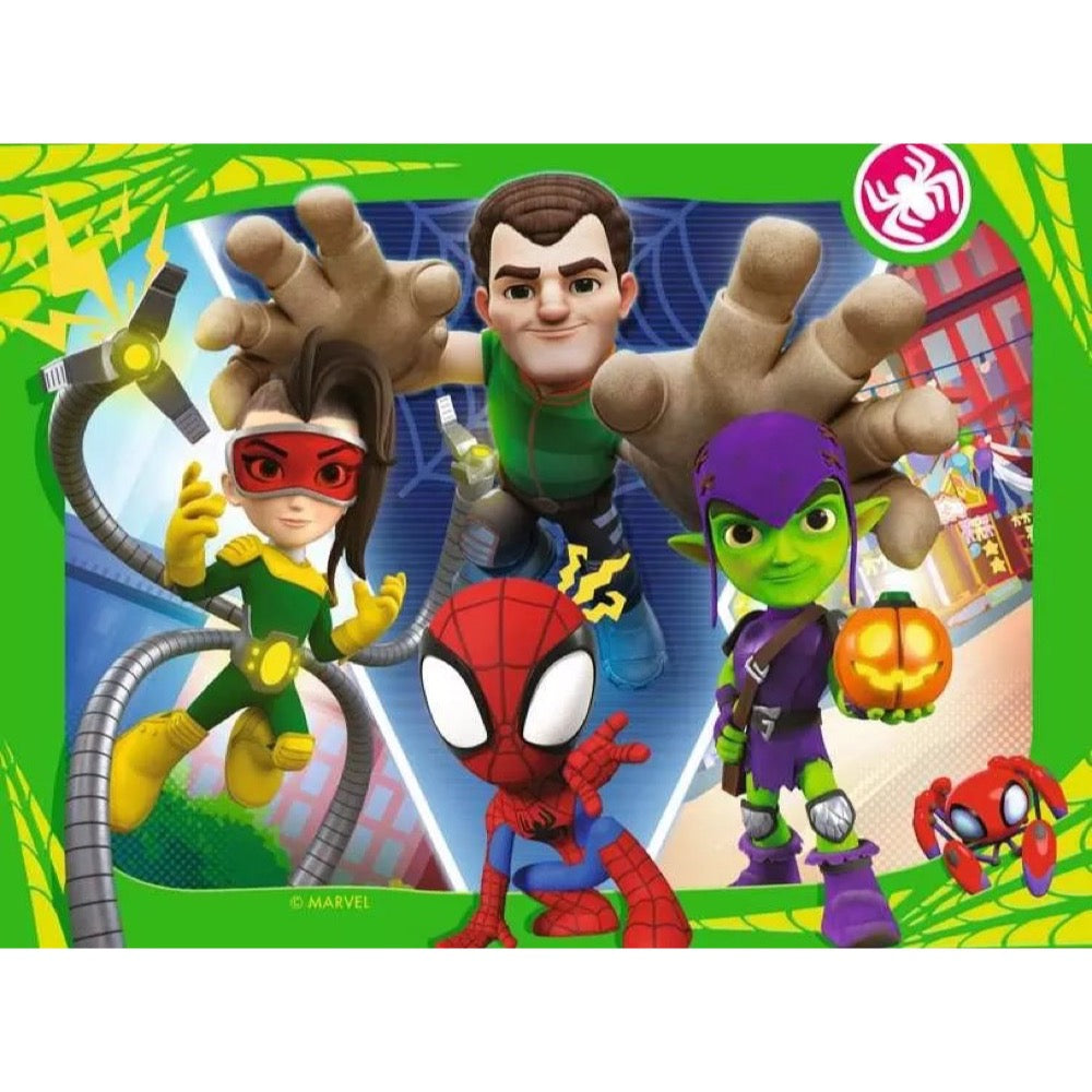 Ravensburger 01064-7 Spidey & His Amazing Friends It's Spidey Time 4 In a Box 12, 16, 20 & 24pc Jigsaw Puzzle 4005555010647