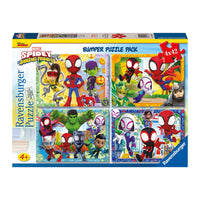 Ravensburger 01066-1 Spidey & His Amazing Friends Spidey's Team Bumper Pack 4x42pc Jigsaw Puzzle 4005555010661
