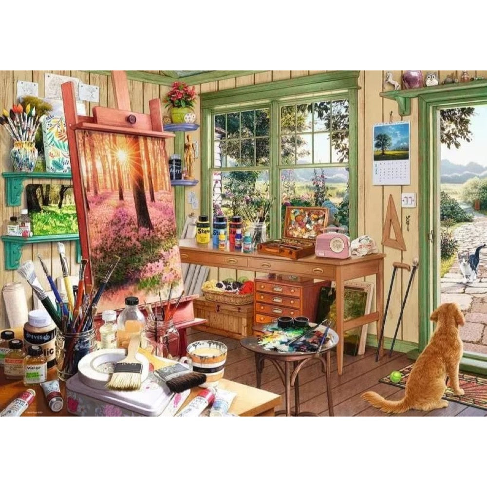 Ravensburger My Haven Artist's Shed 1000pc Jigsaw Puzzle