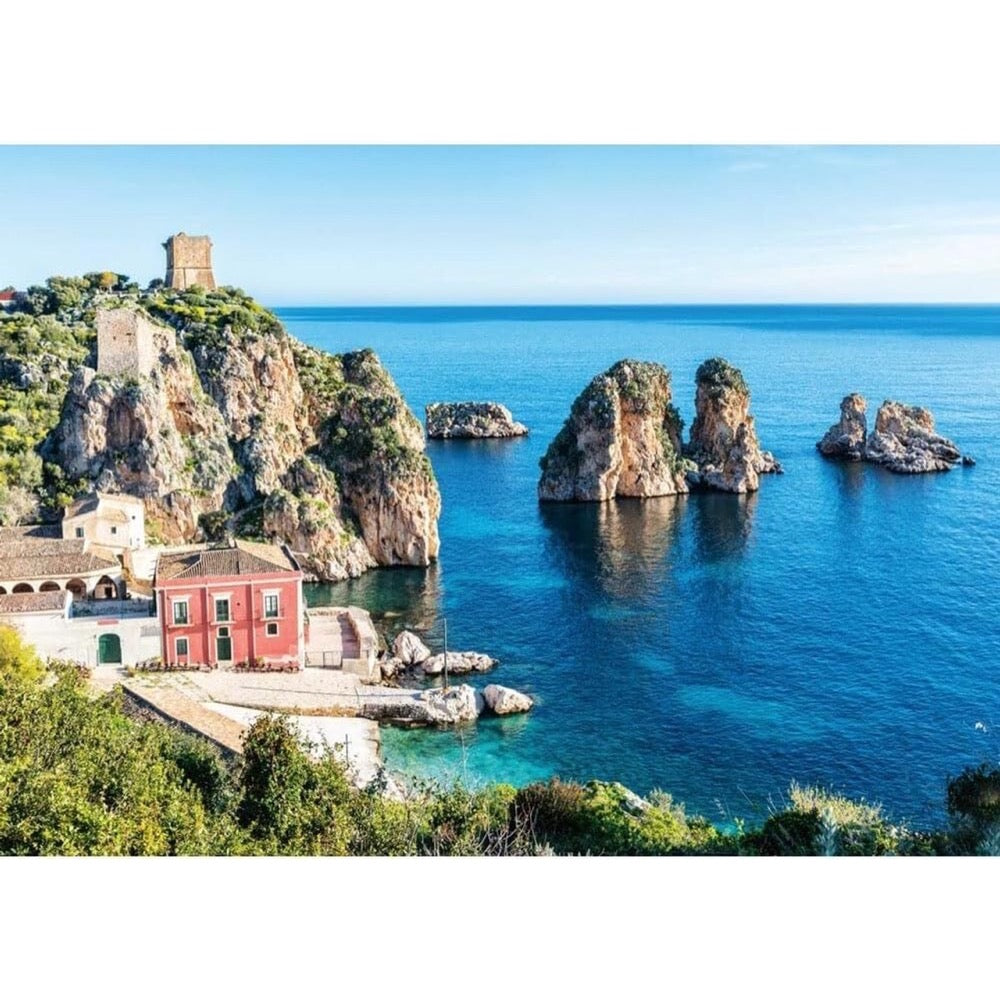 Ravensburger 01235-1 Sea Stacks Of Scopello Sicily 1000pc Jigsaw Puzzle 4005555012351