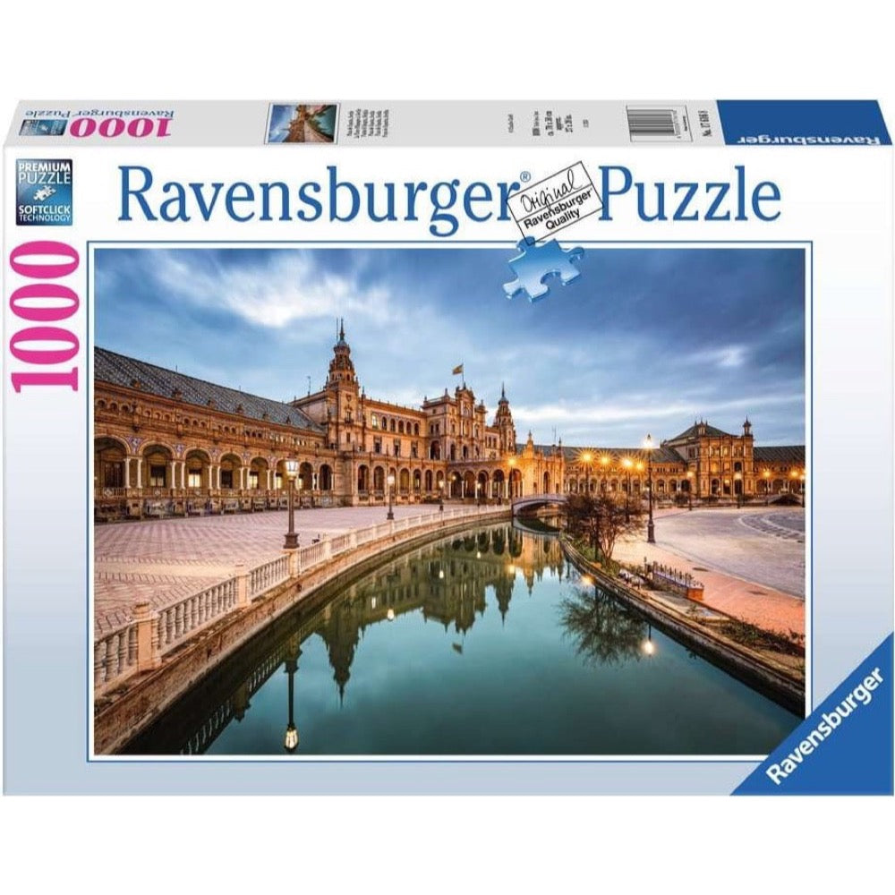 Ravensburger 01236-8 Plaza de Espana Seville 1000pc Jigsaw Puzzle 4005555012368