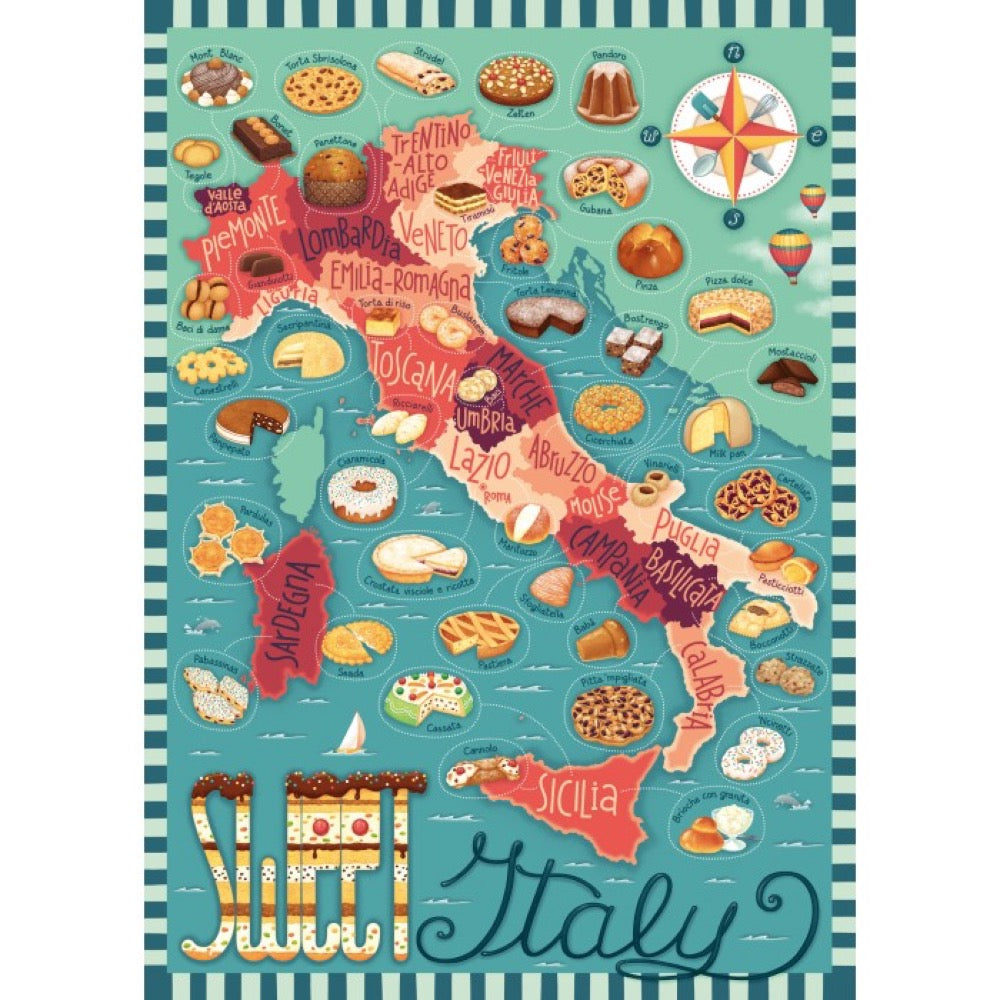 Ravensburger 01237-5 Dessert Tour Of Italy 1000pc Jigsaw Puzzle