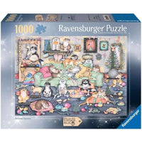 Ravensburger 01244-3 Crazy Cats Christmas Crackers 1000pc Jigsaw Puzzle 4005555012443